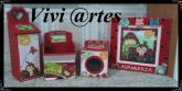 kit joaninha em mdf
