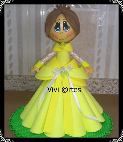 Princesa Aurora 3D em eva